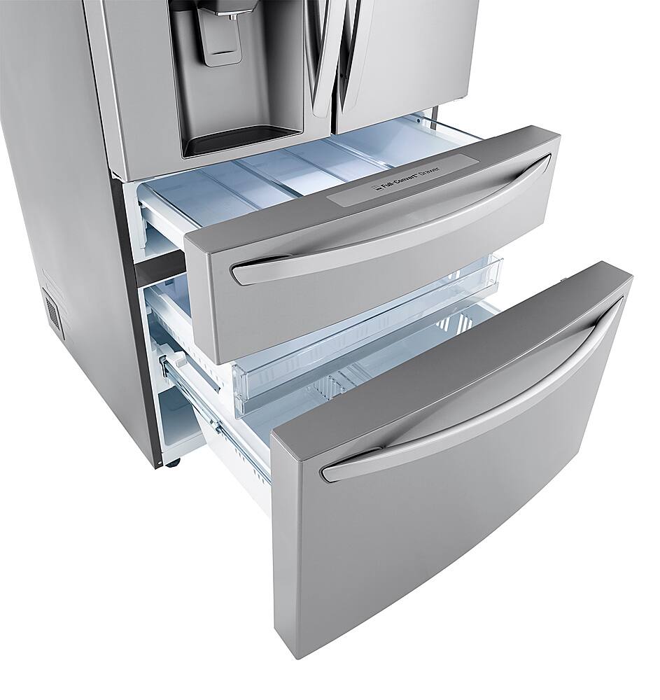 Alt View 5. LG - 29.5 Cu. Ft. 4-Door French Door Smart Refrigerator with Craft Ice - Stainless Steel.