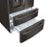 Alt View 3. LG - 28.6 Cu. Ft. 4-Door French Door Smart Refrigerator with Water Dispenser - Black Stainless Steel.