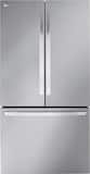 LG - 36-in Counter-Depth MAX 26.5 Cu. Ft. French Door Smart Refrigerator with Internal Water Dispenser - Stainless Steel