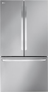 LG - Counter-Depth MAX 26.5 Cu. Ft. French Door Smart Refrigerator with Internal Water - Stainless Steel