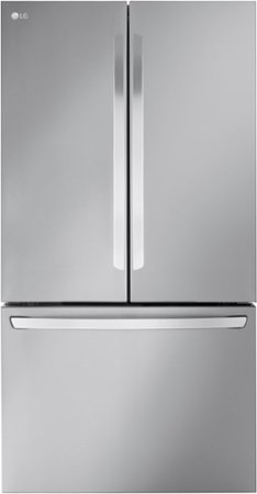 LG - 26.5 Cu. Ft. French Door Counter-Depth Smart Refrigerator with Internal Water - Stainless Steel