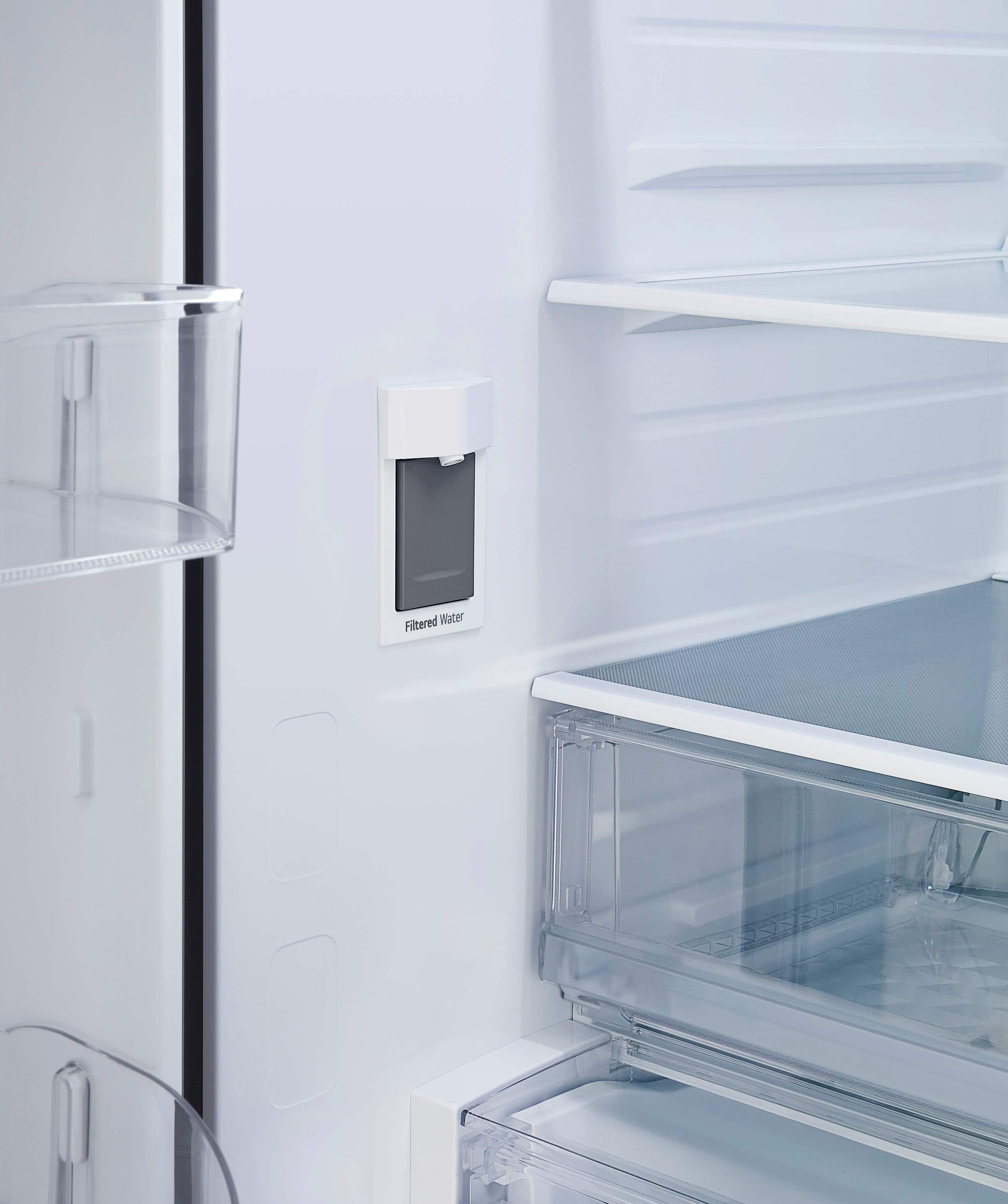 Alt View 20. LG - Counter-Depth MAX 26.5 Cu. Ft. French Door Smart Refrigerator with Internal Water - Stainless Steel.