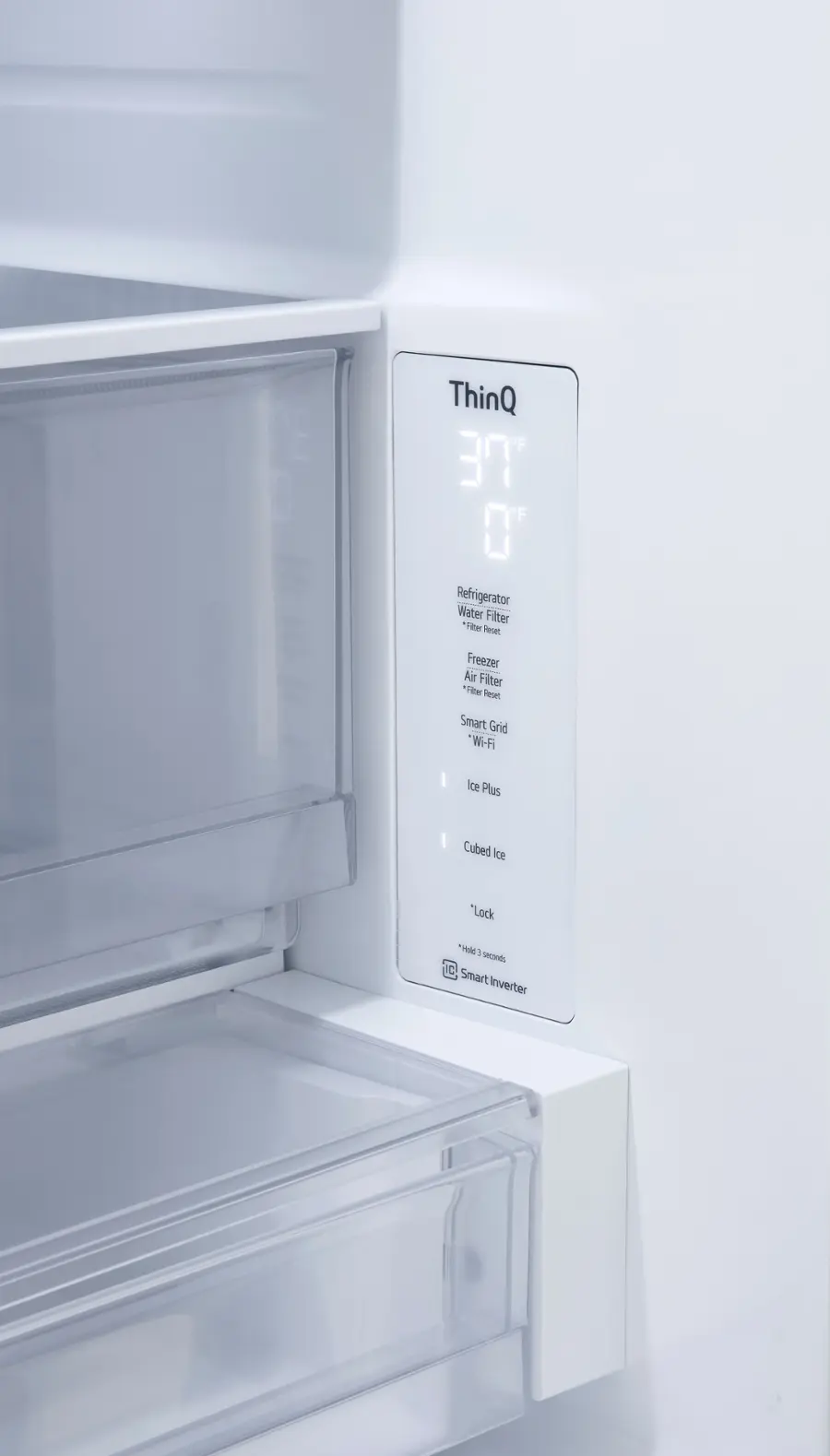 Alt View 21. LG - Counter-Depth MAX 26.5 Cu. Ft. French Door Smart Refrigerator with Internal Water - Stainless Steel.