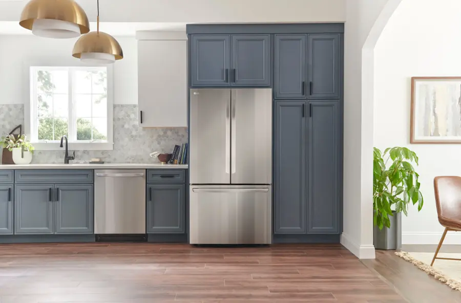 Alt View 25. LG - Counter-Depth MAX 26.5 Cu. Ft. French Door Smart Refrigerator with Internal Water - Stainless Steel.