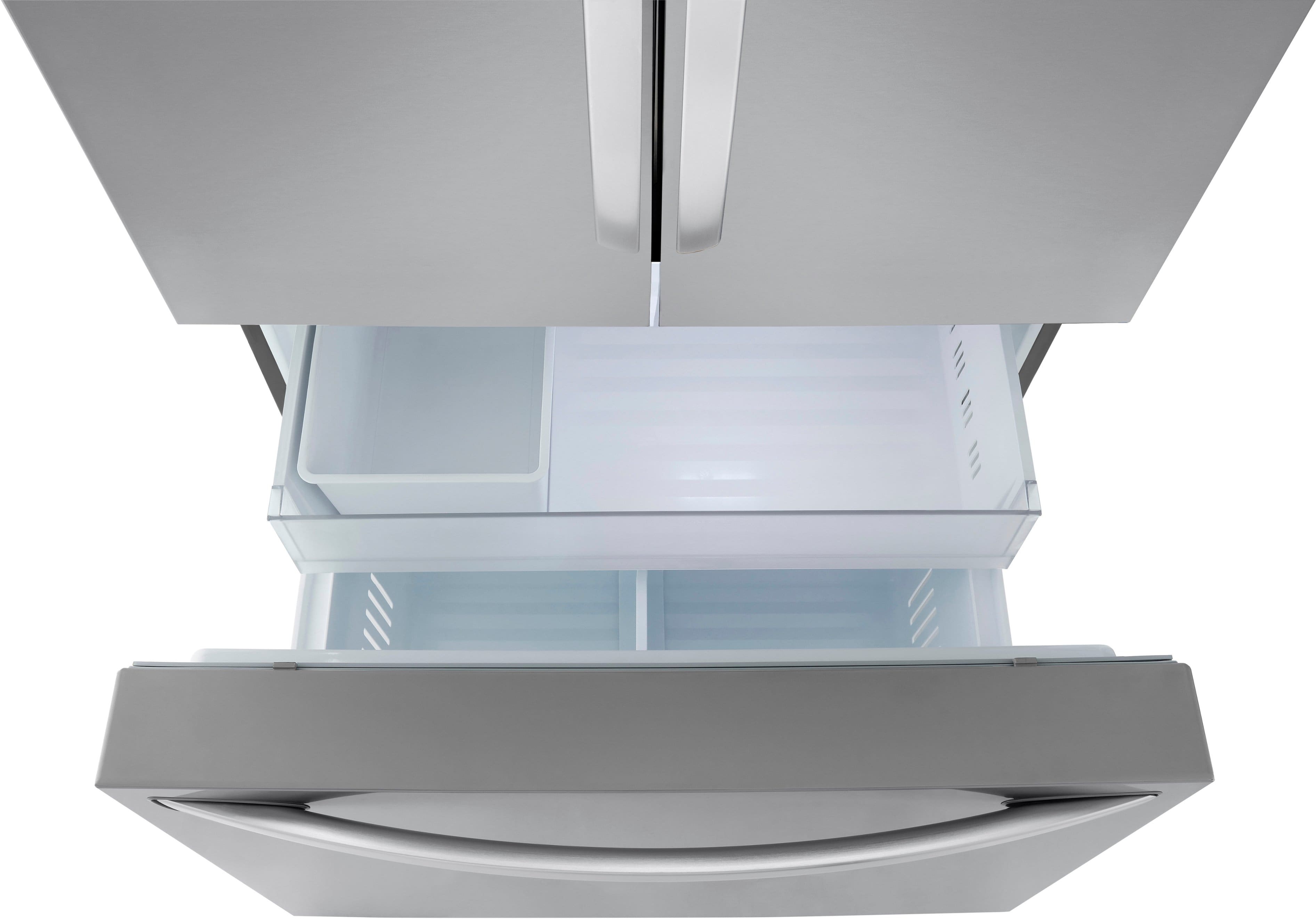 Alt View 19. LG - Counter-Depth MAX 26.5 Cu. Ft. French Door Smart Refrigerator with Internal Water - Stainless Steel.