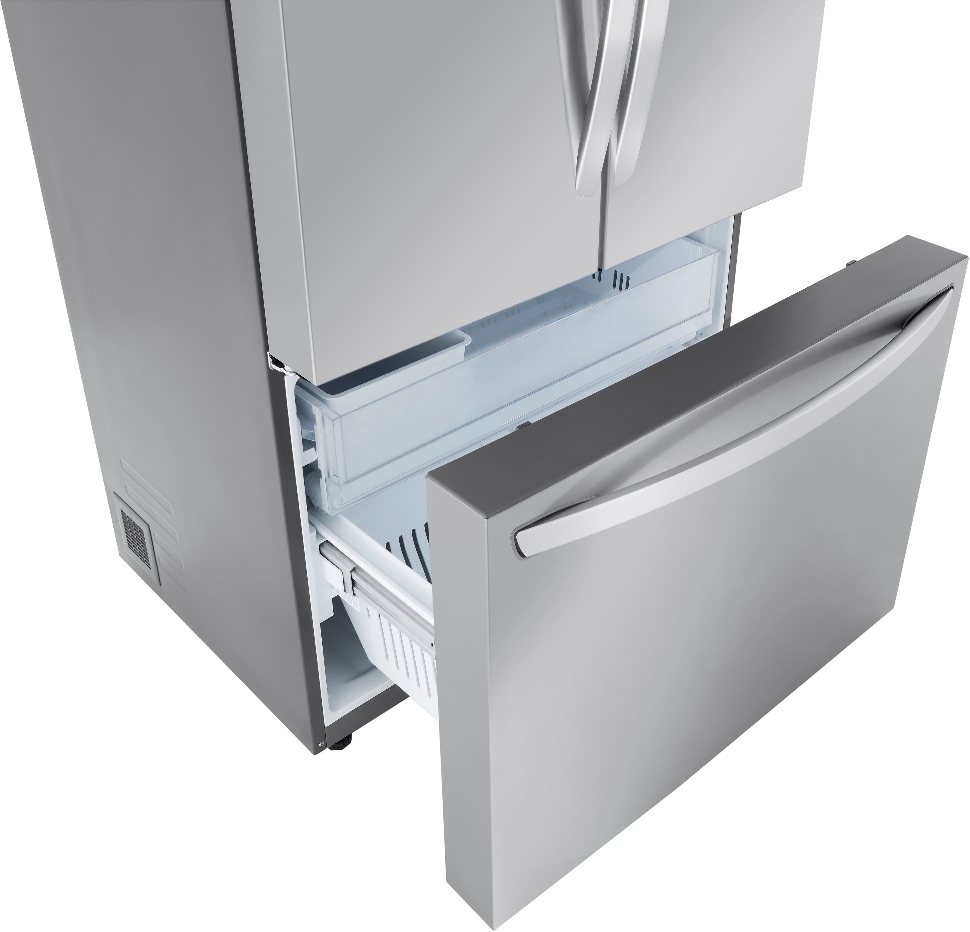 Alt View 14. LG - Counter-Depth MAX 26.5 Cu. Ft. French Door Smart Refrigerator with Internal Water - Stainless Steel.