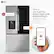 LG LG Replace Water Filter I ThinQ Care LIFE IS BETTER WHEN YOUR HOME RUNS SMARTER Download the ThinQ Care App for smart alerts to keep your appliances running smoothly. ThinQ Care is included on eligible models Door Open ThinQ Care I USAGE REPORT: AVERAGE TEMP