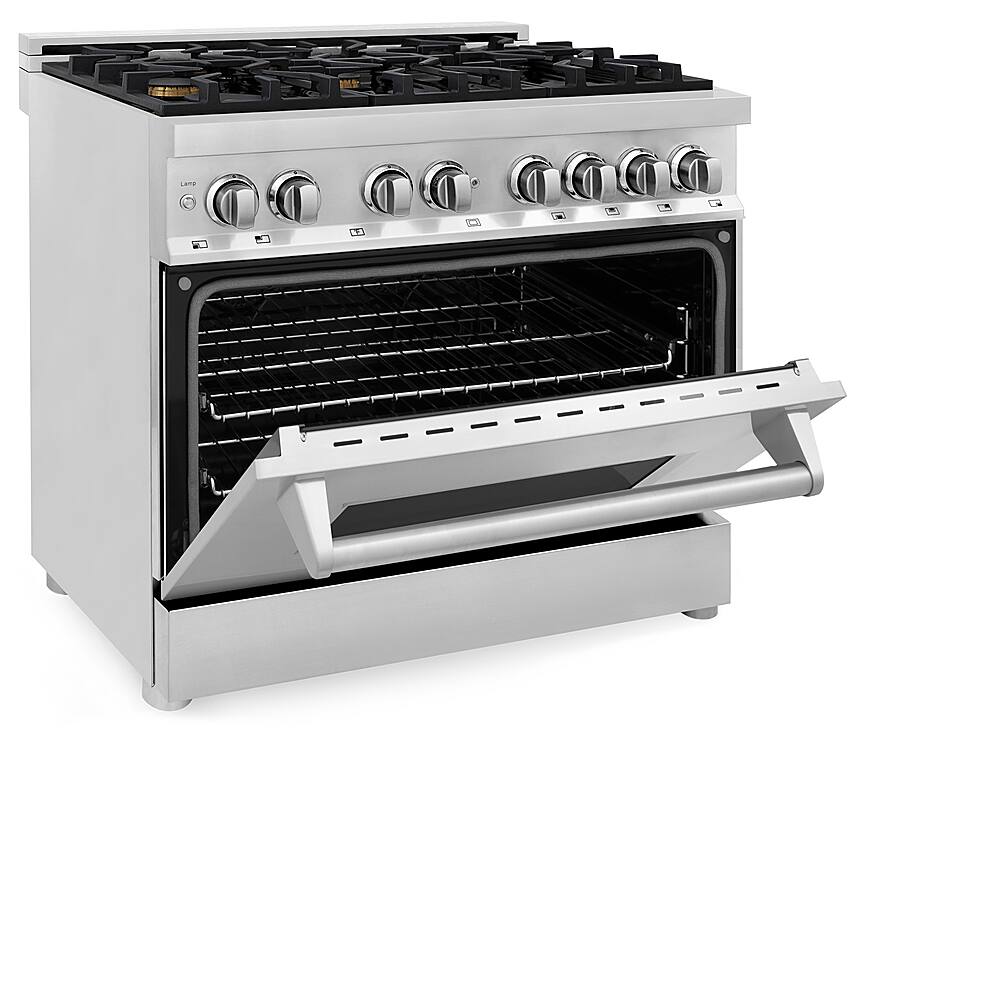 ZLINE Dual Fuel Range with Gas Stove and Electric Oven Stainless Steel