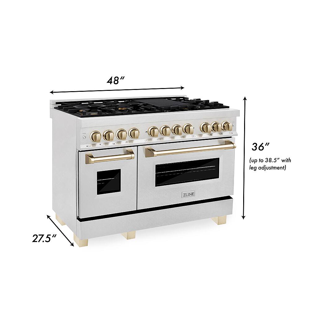 ZLINE Dual Fuel Range With Gas Stove And Electric Oven, 53 OFF