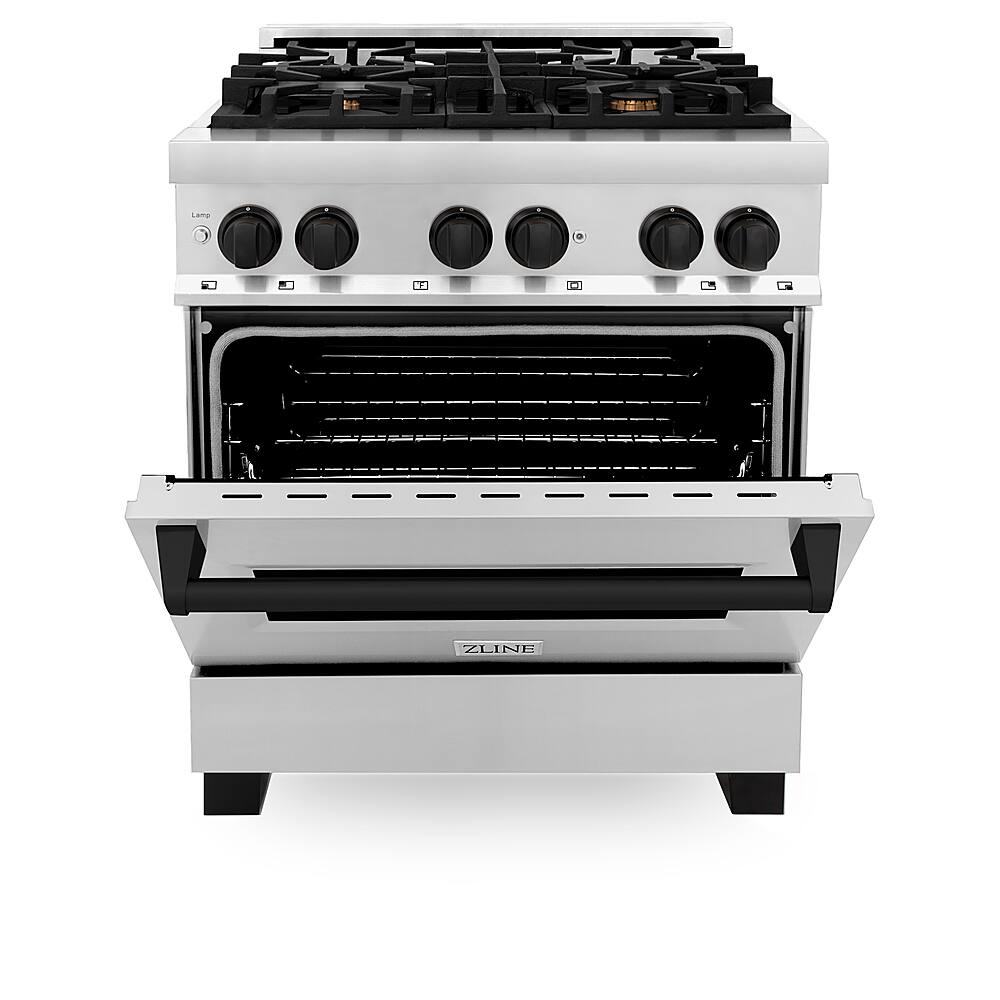 ZLINE Dual Fuel Range with Gas Stove and Electric Oven Stainless Steel