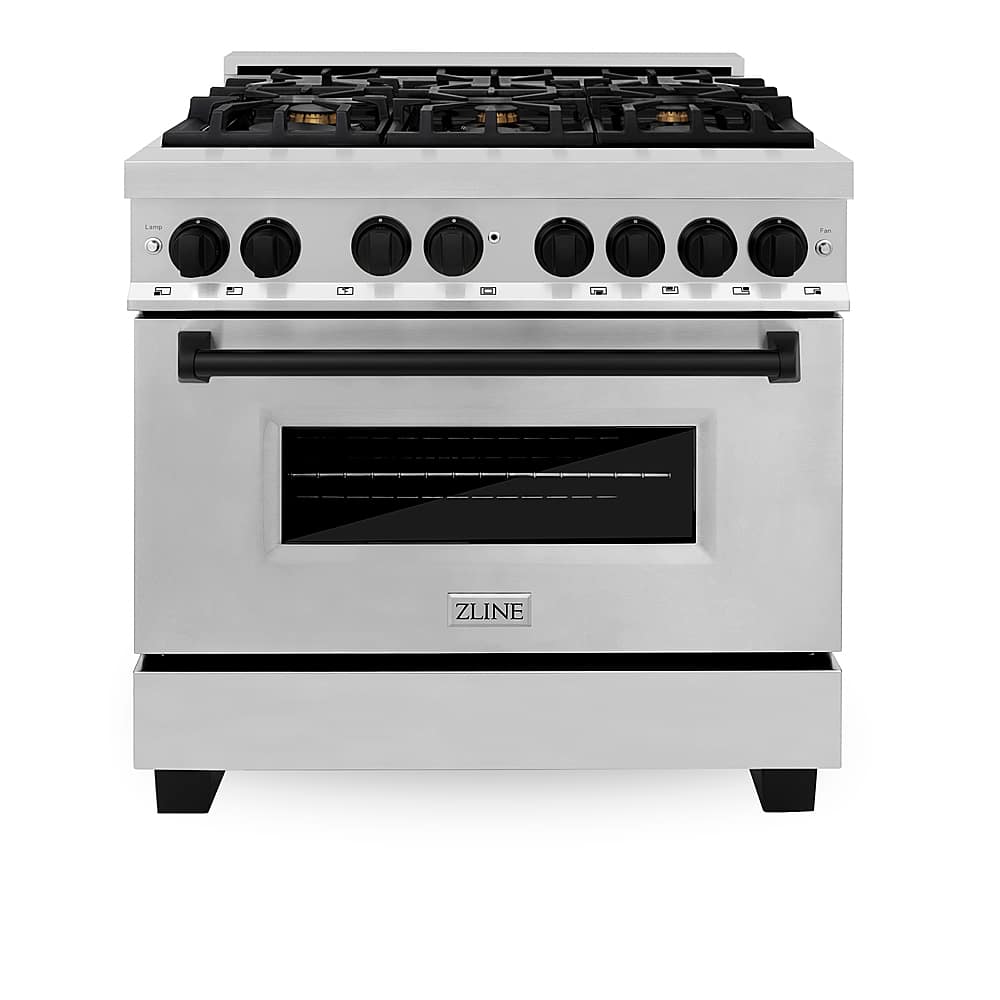 ZLINE Dual Fuel Range with Gas Stove and Electric Oven Stainless Steel
