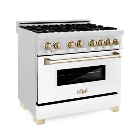 ZLINE - 36" 4.6 cu. ft. Dual Fuel Range with Gas Stove and Electric Oven in Fingerprint Resistant Stainless Steel - Stainless Steel
