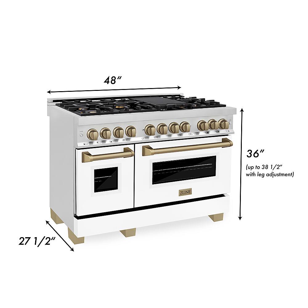 Dual gas clearance and electric stove