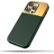 Angle. Atom Studios - Split Wood Fibre Phone Case with Magsafe for Apple iPhone 14 Pro - Atom Green.