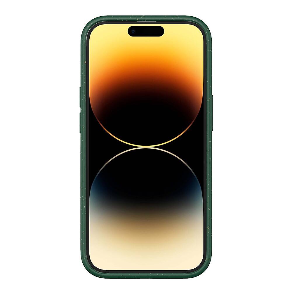 Alt View 3. Atom Studios - Split Wood Fibre Phone Case with Magsafe for Apple iPhone 14 Pro - Atom Green.