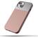 Angle. Atom Studios - Split Silicone Phone Case with MagSafe for Apple iPhone 14 - Pink Clay.