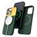 Alt View 11. Atom Studios - Split Wood Fibre Phone Case with Magsafe for Apple iPhone 14 Pro Max - Atom Green.