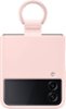 Samsung - Silicone Cover with Ring for Galaxy Z Flip4 - Pink