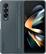 Front. Samsung - Standing Cover with S Pen for Galaxy Z Fold4 - Graygreen.