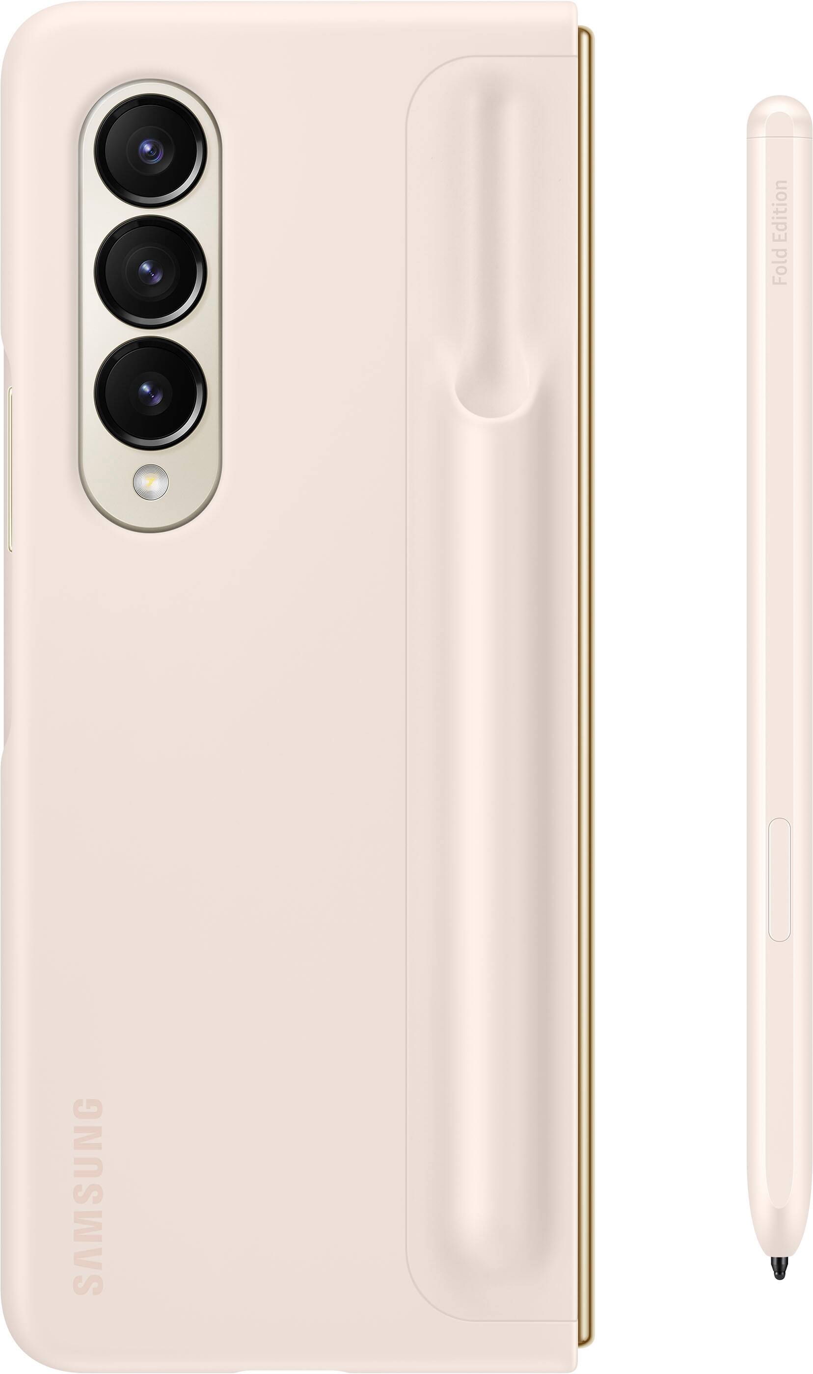 Alt View 13. Samsung - Standing Cover with S Pen for Galaxy Z Fold4 - Sand.