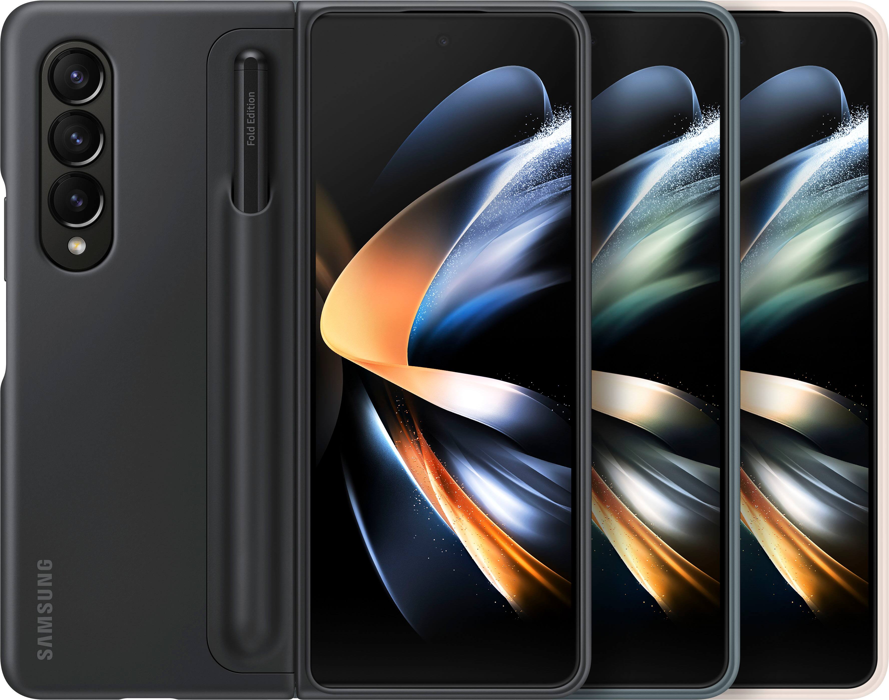 Alt View 16. Samsung - Standing Cover with S Pen for Galaxy Z Fold4 - Sand.