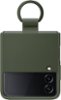 Samsung - Silicone Cover with Ring for Galaxy Z Flip4 - Green