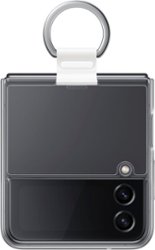 Samsung - Cover with Ring for Galaxy Z Flip4 - Clear - Front_Zoom