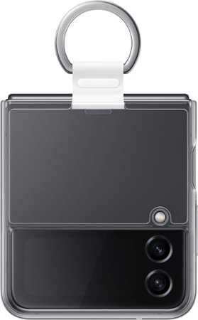 Samsung - Cover with Ring for Galaxy Z Flip4 - Clear