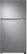 Front. Samsung - OBX 21.1 Cu. Ft. Top-Freezer Refrigerator with FlexZone and Ice Maker - Stainless Steel.