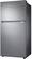 Left. Samsung - OBX 21.1 Cu. Ft. Top-Freezer Refrigerator with FlexZone and Ice Maker - Stainless Steel.
