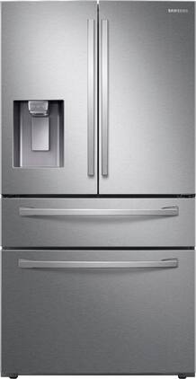 Samsung - OBX 28 cu. ft. 4-Door French Door Refrigerator with FlexZone Drawer - Stainless Steel