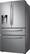 Left. Samsung - OBX 28 cu. ft. 4-Door French Door Refrigerator with FlexZone Drawer - Stainless Steel.