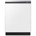 Samsung - 24" Bespoke AutoRelease Dry Smart Built-In Stainless Steel Tub Dishwasher with 3rd Rack, StormWash+, 42 dBA - White Glass