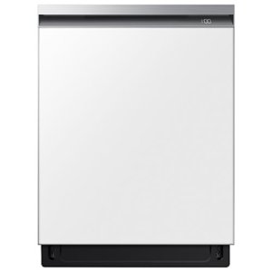 Samsung - Bespoke AutoRelease Smart Built-In Dishwasher with StormWash+, 42dBA - White Glass