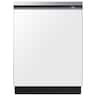Samsung - 24" Bespoke AutoRelease Dry Smart Built-In Stainless Steel Tub Dishwasher with 3rd Rack, StormWash+, 42 dBA - White Glass
