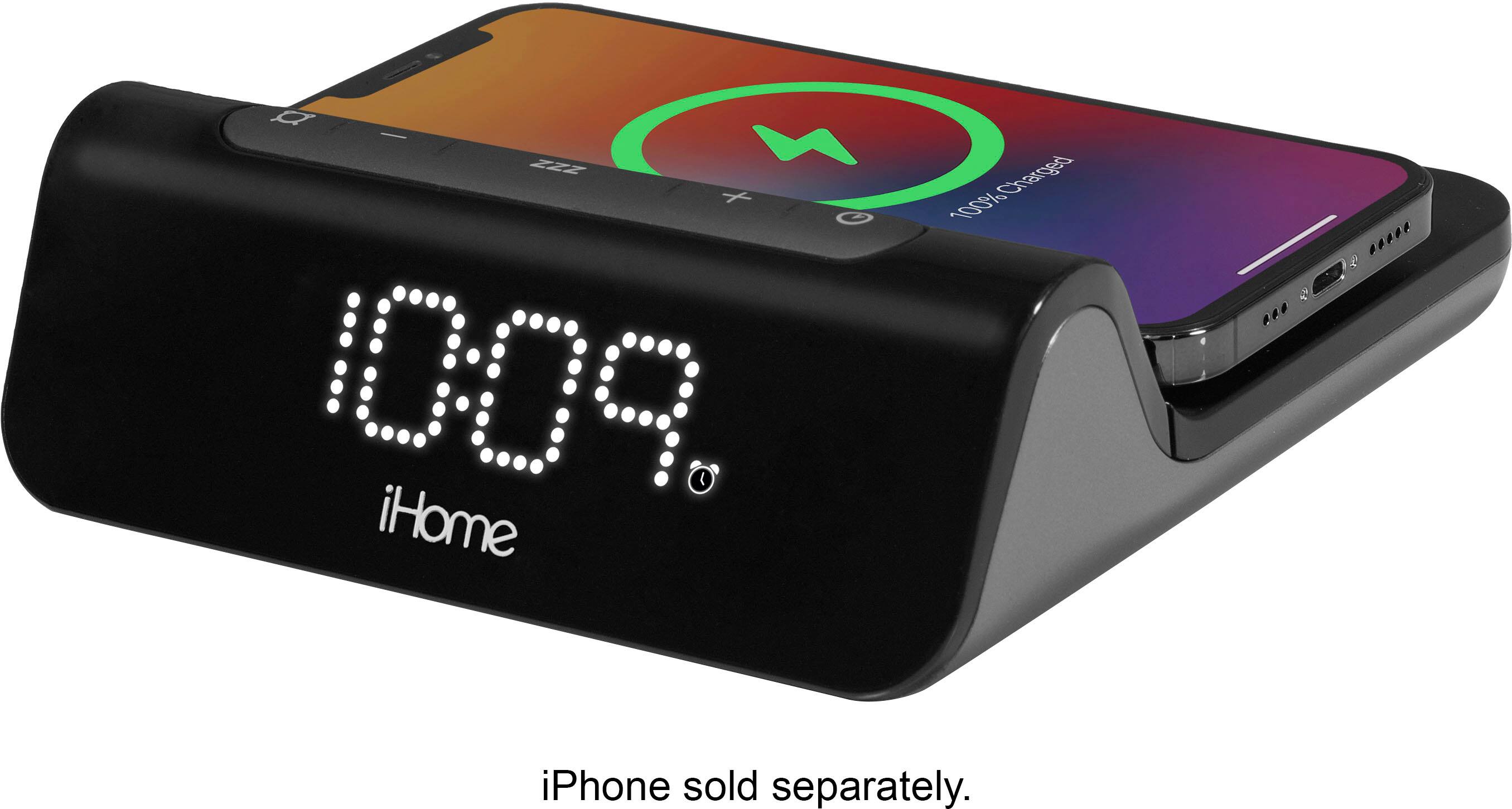 Alt View 18. iHome - POWERVALET PRO 3 in 1 Magnetic Fast Wireless Charger - Black.