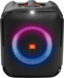 JBL - Partybox Encore Essential Portable Wireless Party Speaker - Black - Front_Zoom