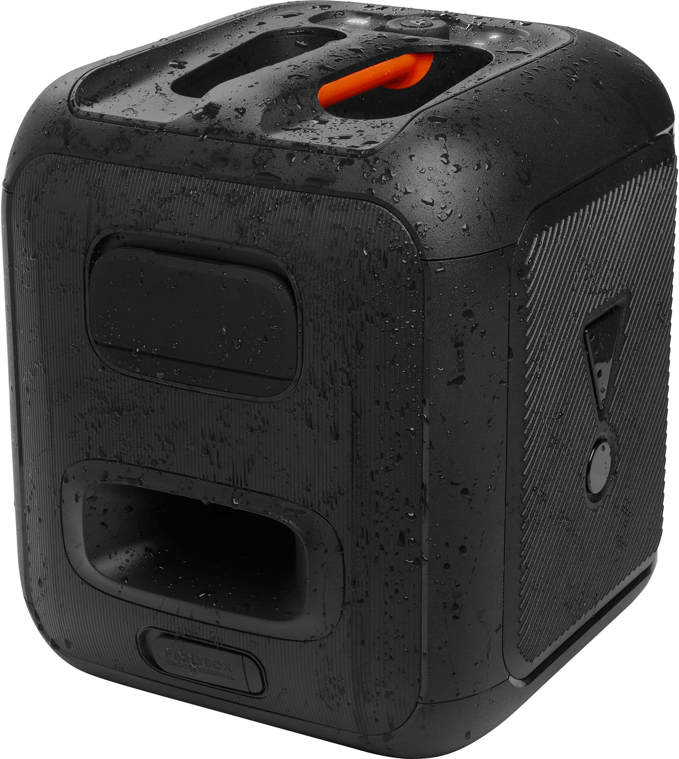 JBL PartyBox Encore  Portable party speaker with 100W powerful sound,  built-in dynamic light show, included digital wireless mics, and splash  proof design.