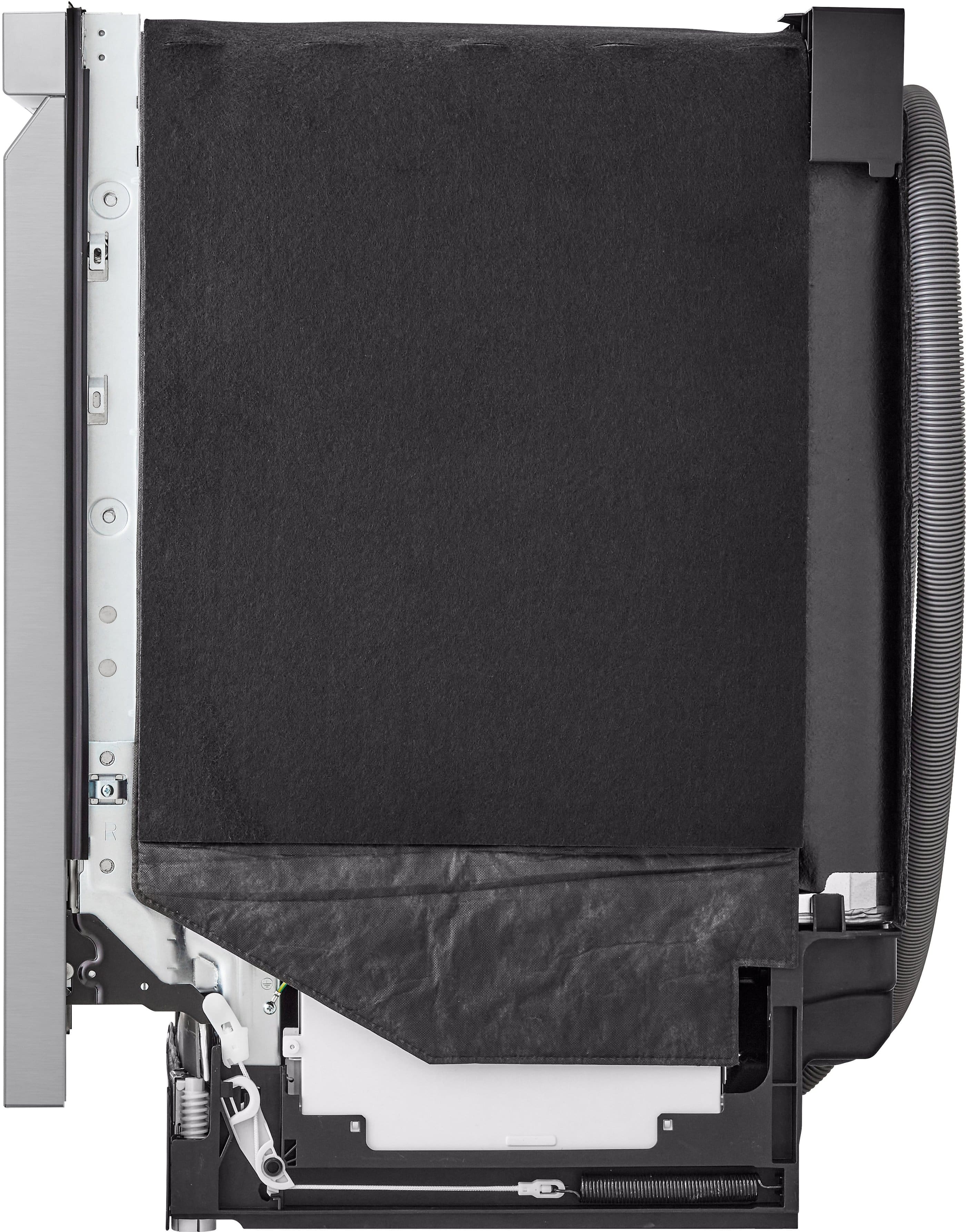 Alt View 24. LG - 24" Top Control Smart Built-In Stainless Steel Tub Dishwasher with 3rd Rack, QuadWash Pro and 42dba - PrintProof Stainless steel.