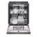 Alt View 12. LG - 24" Top Control Smart Built-In Stainless Steel Tub Dishwasher with 3rd Rack, QuadWash Pro and 42dba - PrintProof Black Stainless steel.