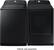 Alt View 15. Samsung - OBX 7.4 cu. ft. Smart Electric Dryer with Steam Sanitize+ - Brushed Black.