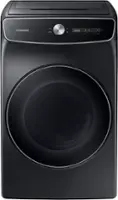 Samsung - OBX 7.5 cu. ft. Smart Dial Electric Dryer with FlexDry and Super Speed Dry - Black - Front_Zoom