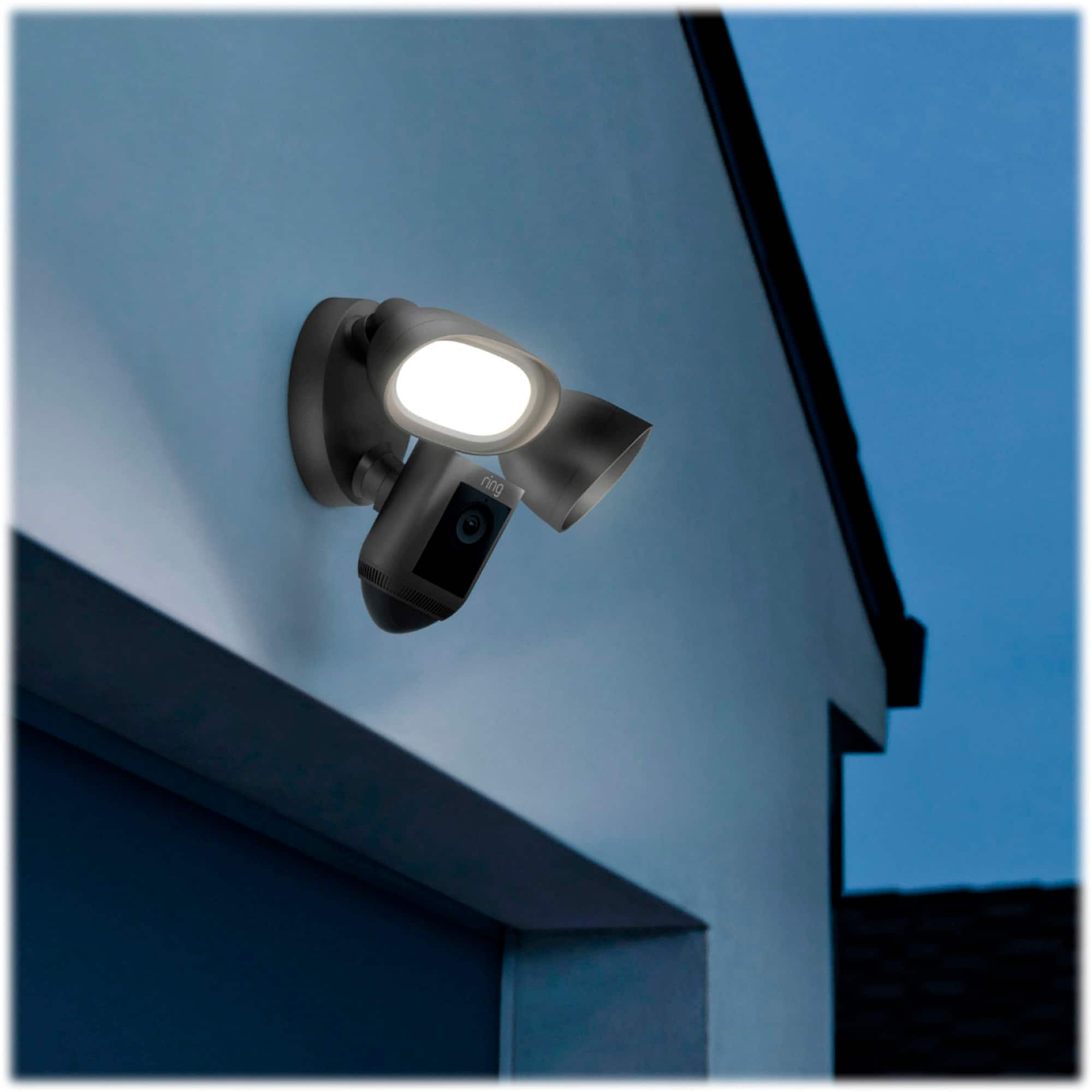 Ring Floodlight Cam Plus Outdoor Wired 1080p Surveillance Camera Black  B08F6DWKQP - Best Buy