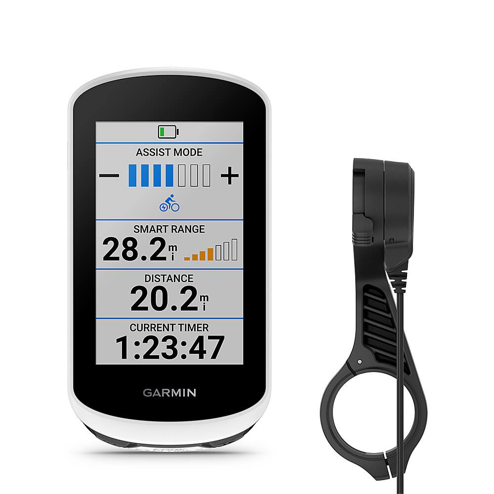 Garmin - Edge Explore 2 Power Mount Bundle 3" Bike GPS with Built-In Bluetooth - Black