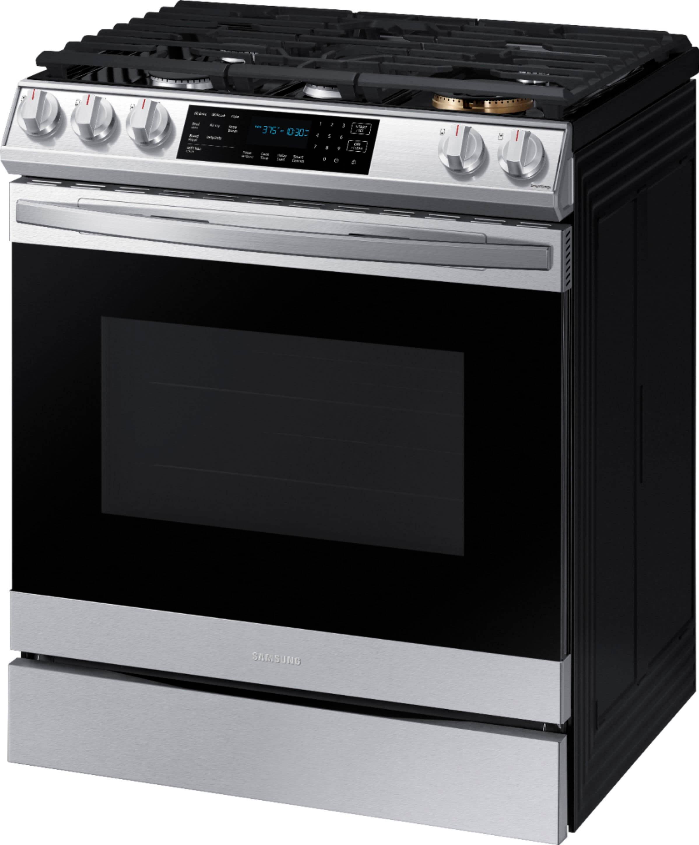 Best Buy Samsung OBX 6.0 cu. ft. Front Control SlideIn Gas Convection