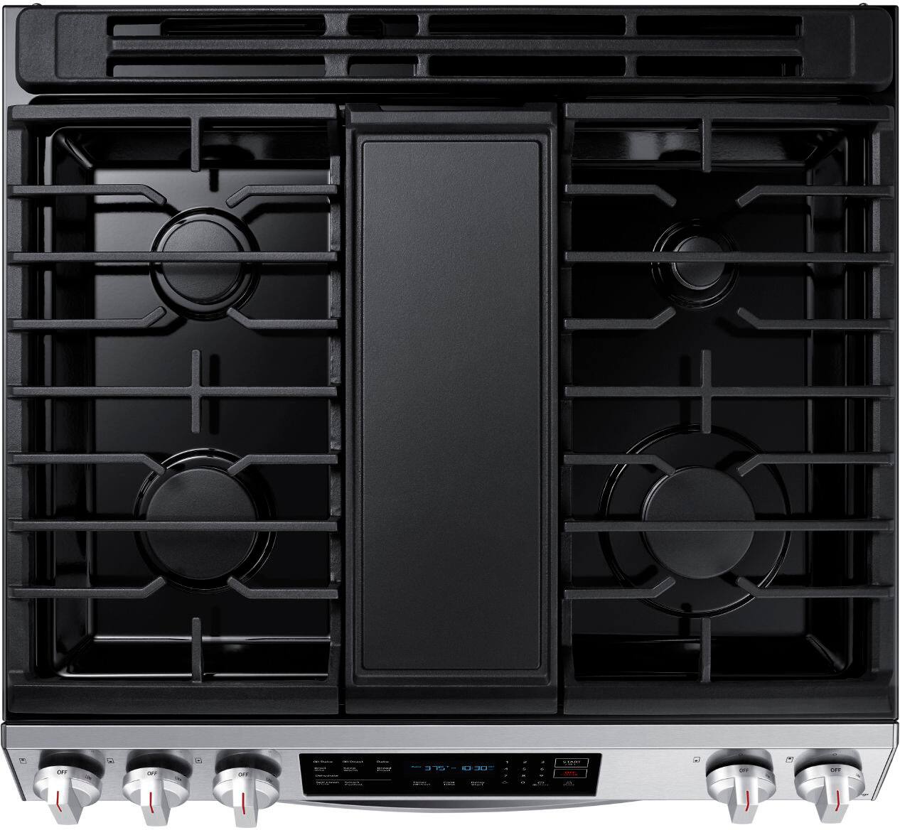 Best Buy Samsung OBX 6.0 cu. ft. Front Control SlideIn Gas Range with