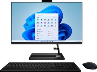 Lenovo - IdeaCentre AIO 3 AMD 24" All-In-One - AMD Ryzen 5 - 8GB Memory - 256GB Solid State Drive - Black - Front_Zoom