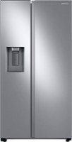 Samsung - OBX 27.4 Cu. Ft. Side-by-Side Refrigerator - Stainless Steel - Front_Zoom