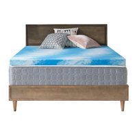 Sealy - Essentials 3 Inch Mattress Topper, California King - Blue - Front_Zoom