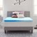 Angle. Sealy - Essentials 3 Inch Mattress Topper, King - Blue.
